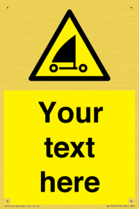 Custom Warning sand yachting